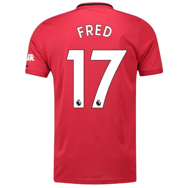 Camiseta Manchester United NO.17 Fred 1ª Kit 2019 2020 Rojo